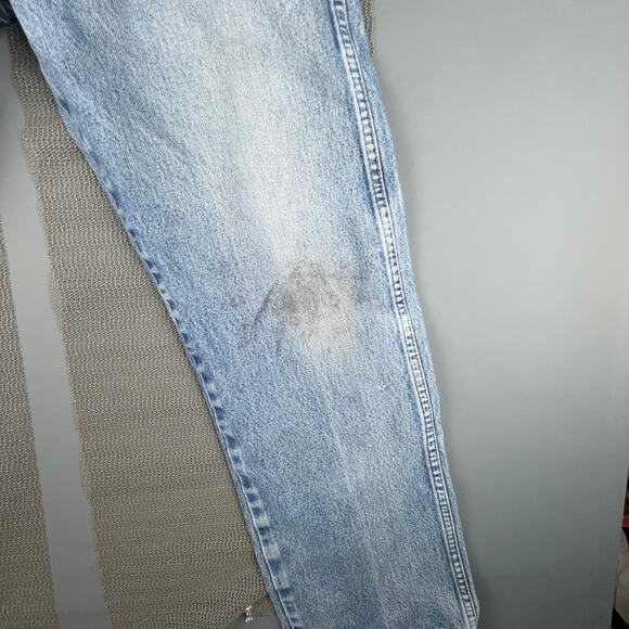 Wrangler FR13MWZ Flame Resistant Jeans 34x36 Light Wash Workwear HRC2 Distressed - Picture 8 of 12